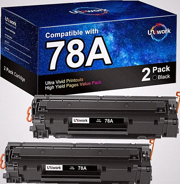 78A Black Toner Cartridges (2-Pack)-Compatible Toner Replacement for HP 78A C...