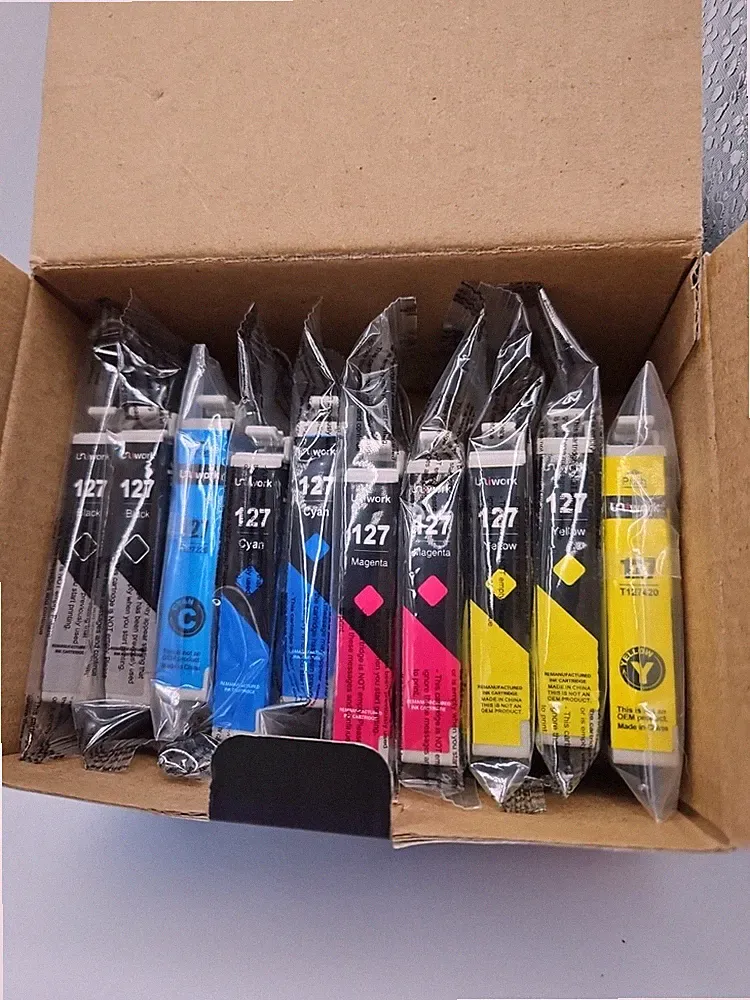 Uniwork Premium 127 Ink Cartridge Multipack 14 Pack Open Box