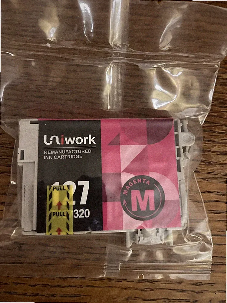 Uniwork T127320 Magenta Ink Cartridge ( Replacement For Epson ) New Sealed Pack